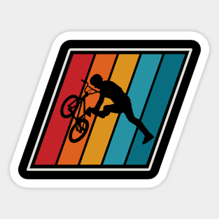 BMX Retro Biker Sticker